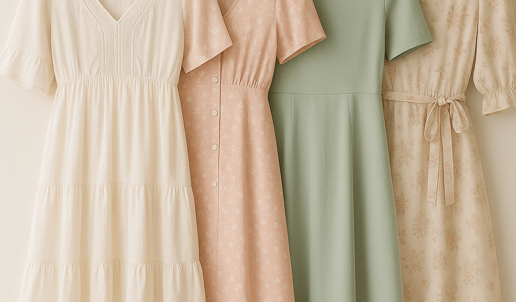 pastelowe sukienki